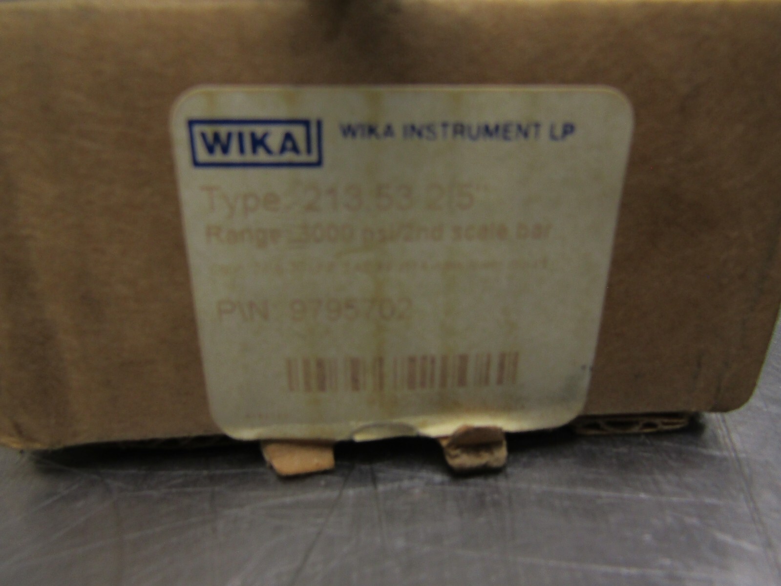 Wika 213.53 2.5″ 3000psi 9795702 Gauge