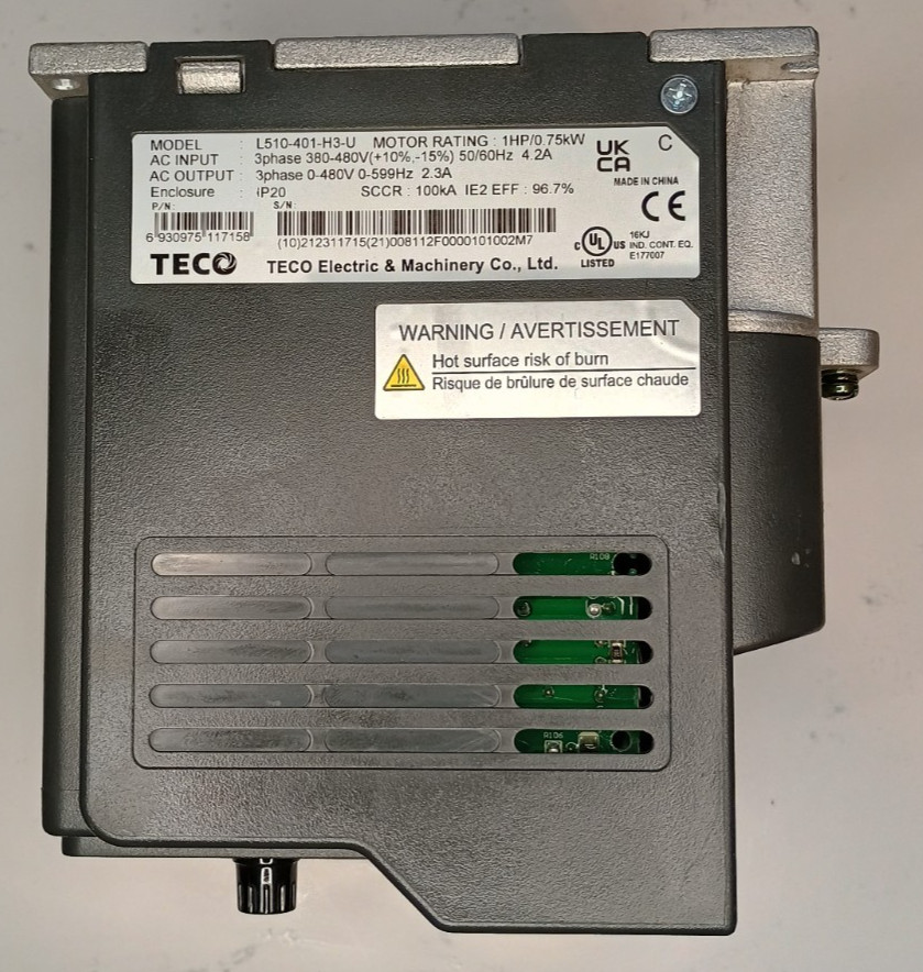 TECO L510-401-H3-U 1HP MEDIUM DUTY ADVANCED MICRO DRIVE – CLEAN ! WARRANTY