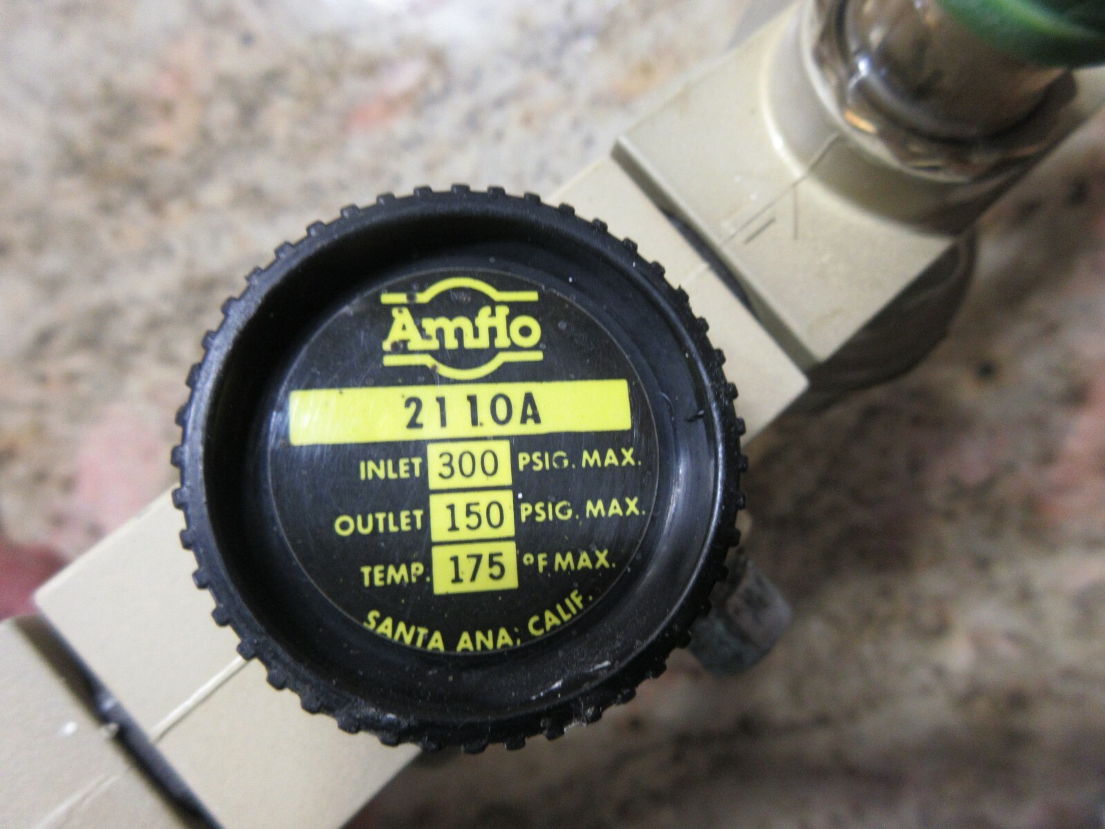 AMFLO AIR FILTER REGULATOR 2010A 150 PSIG 2110A NAKAMURA TMC-3 CNC LATHE