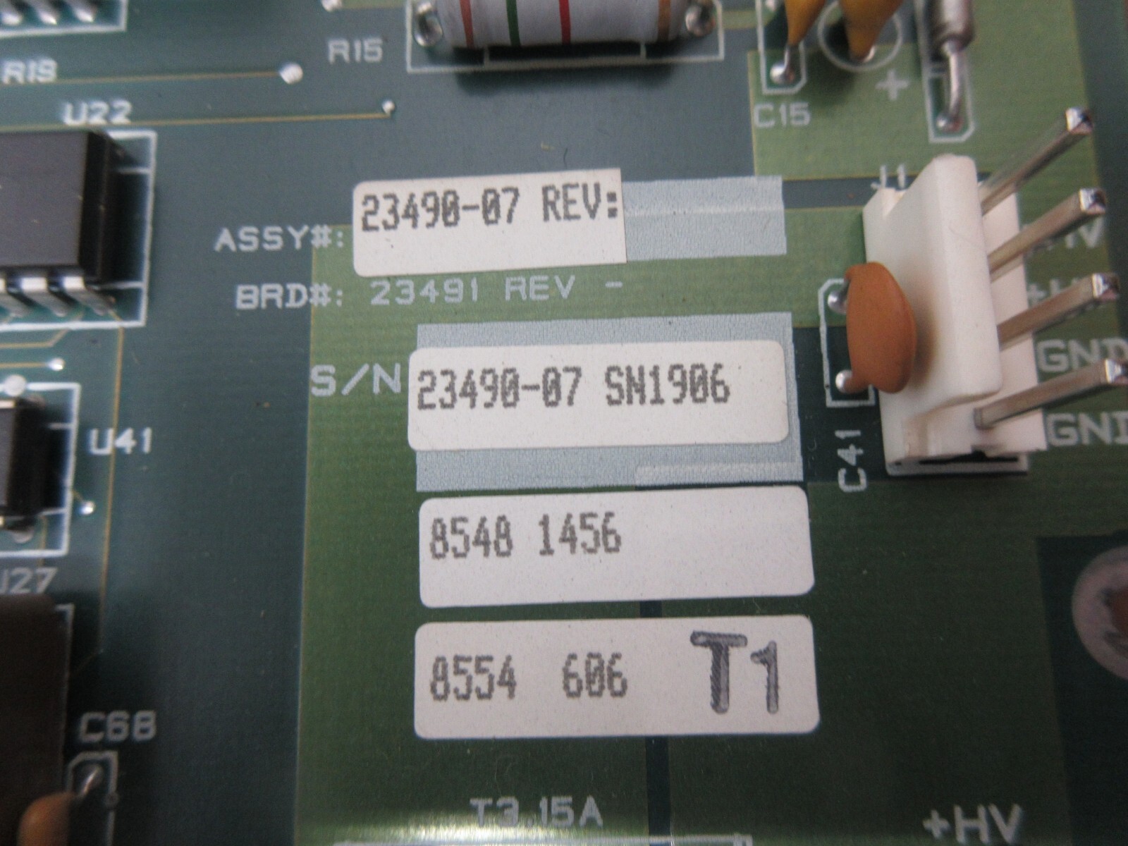 TELESIS BOARD 23490-07 23490 SN1906 8548 1456 8554 606 T1 1700 LOT OF 3 PIECES