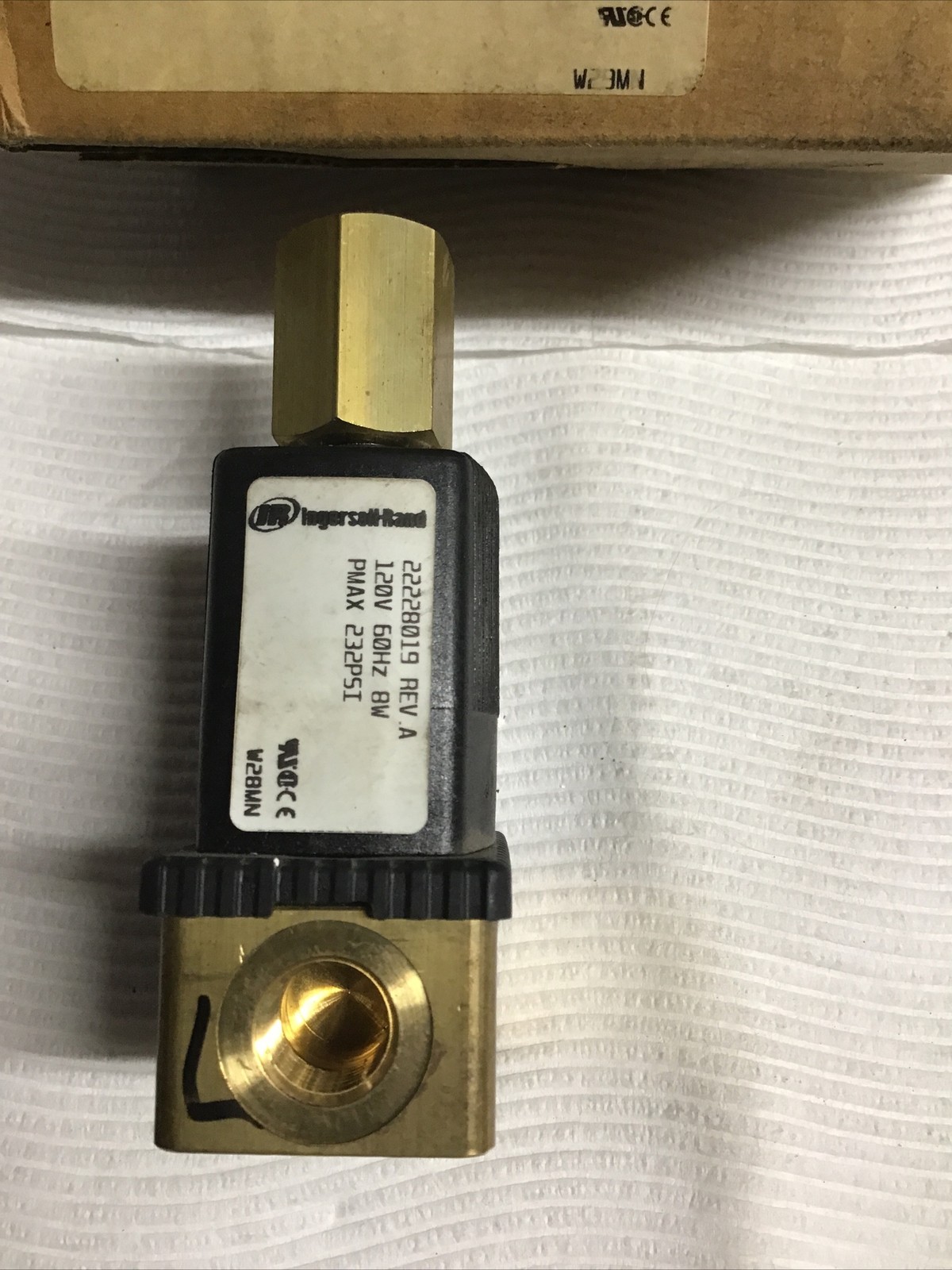 Atlas/Ingersoll Rand air compressor 22228019 loading solenoid valve NOS