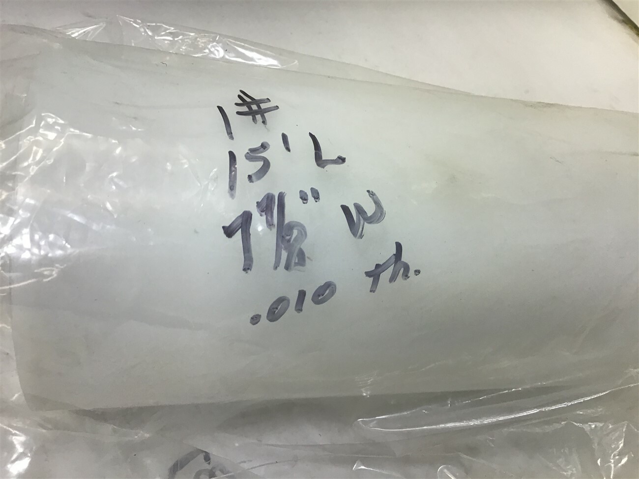 15′ L x 7 7/8″ W x .010 thick Roll Plastic for Trans Belt 53531
