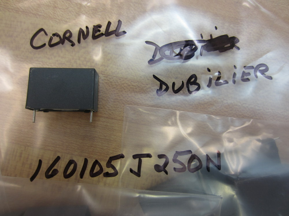 Cornell Dubilier 160105J250N Film Capacitor (Pack of 18)