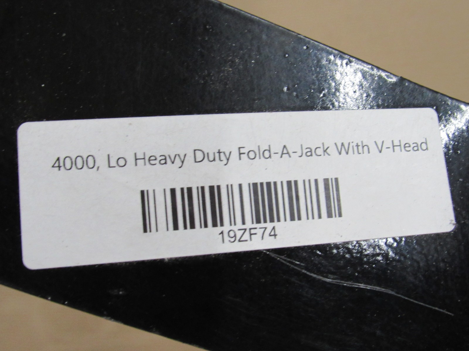 Sumner 4000 2500 lb V stand 19ZF74 pipe weld material saw cut fab fold-a-jack
