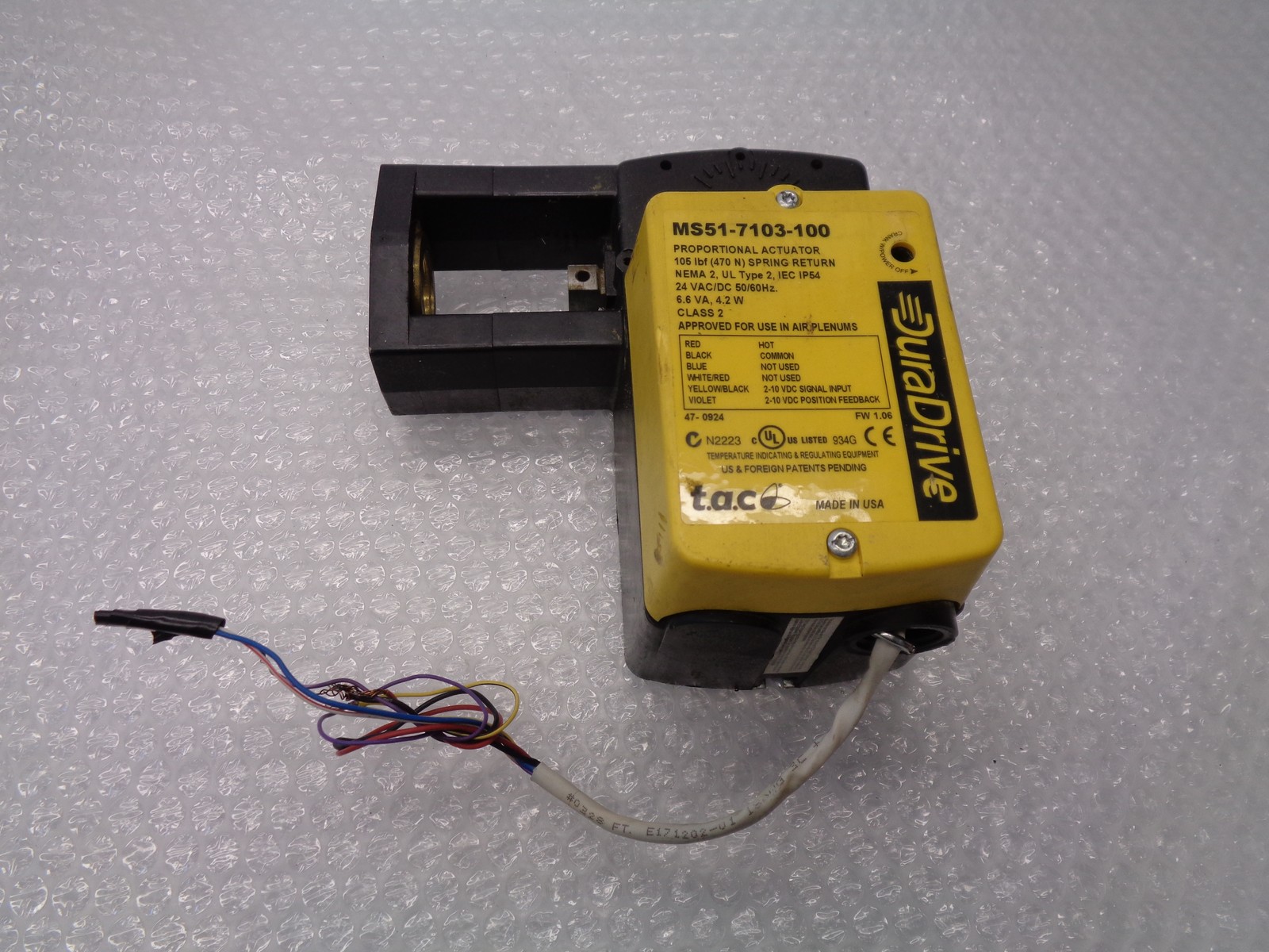 DURADRIVE MS51-7103-100 ACTUATOR UNMP