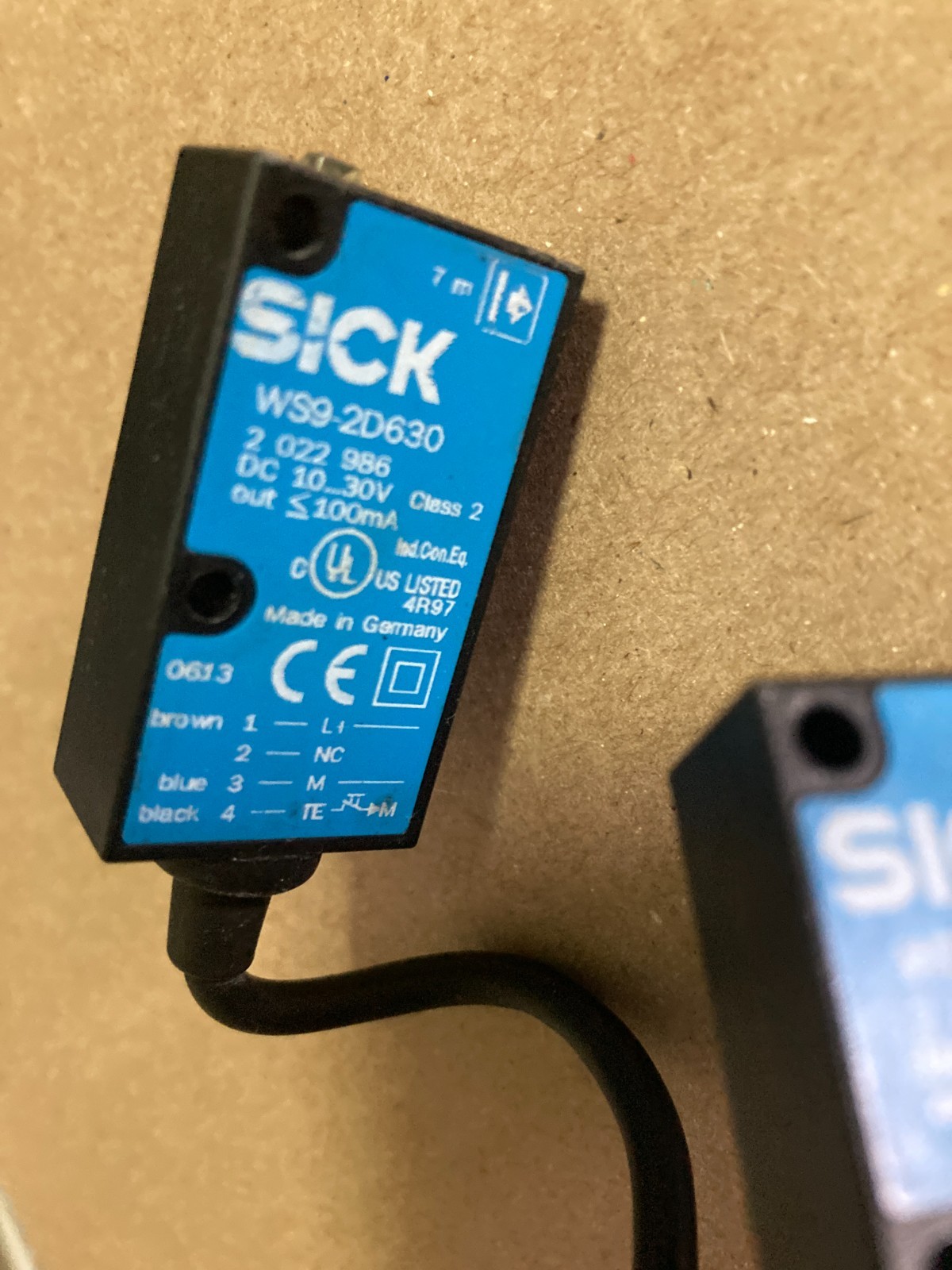 SICK WE9-2P630 PHOTOELECTRIC SENSOR & WS9-2D630 OPTIC ELECTRONIC TRANSMITTER LOT