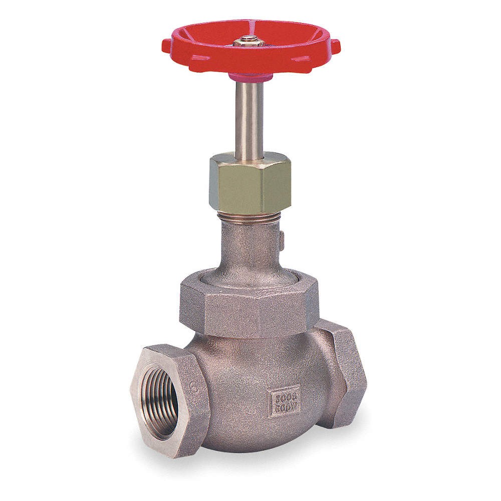 MILWAUKEE VALVE 572 3/8 Globe Valve,3/8″,Bronze,FNPT,600 psi 1JLE1