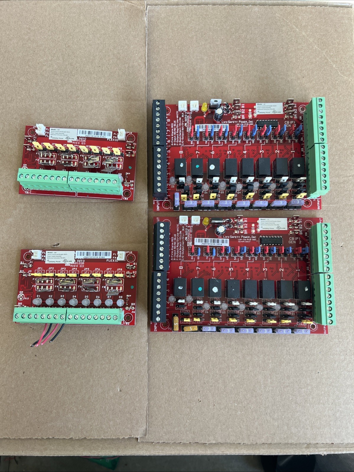 LifeSafety Power C8 Module W/D8P Lot Of 4 Boards