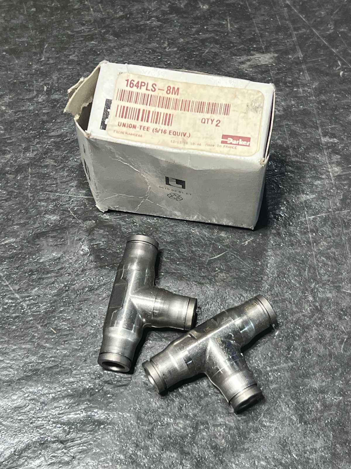 parker 164pls-8m nos poor packaging box of 2pcs tee