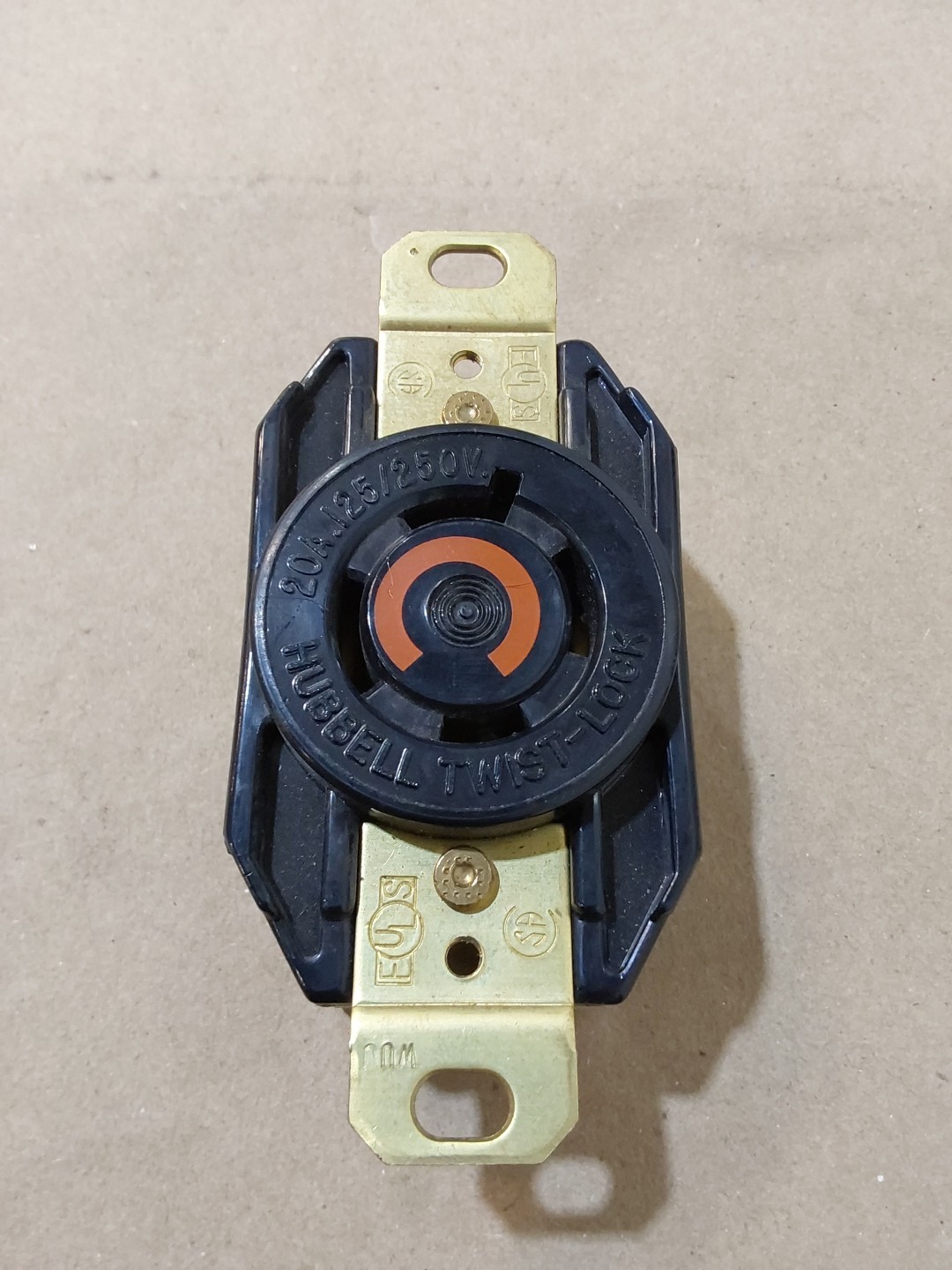 NEW OLD STOCK! HUBBELL 20A 125/250V TWIST LOCK RECEPTACLE HBL2410