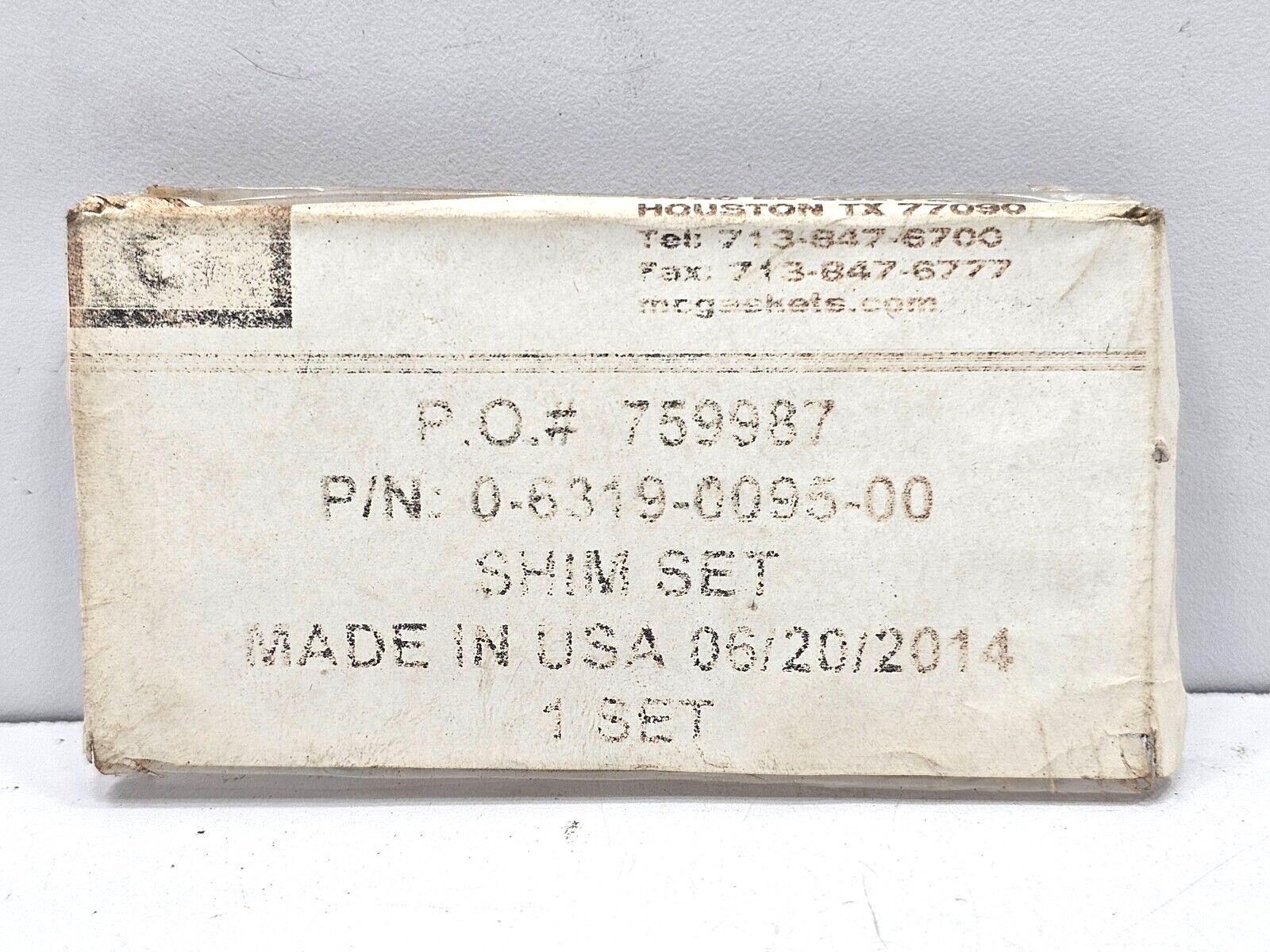 0-6319-0095-00 SHIM SET NOV-VARCO