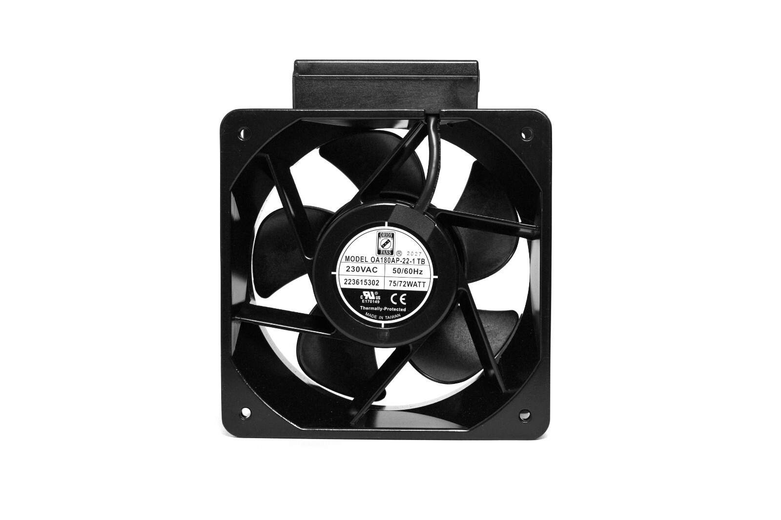 ORION FANS OA180AP-22-1TBIP55 230VAC 60Hz 72W Dual Ball Bearing Axial Fan 460CFM