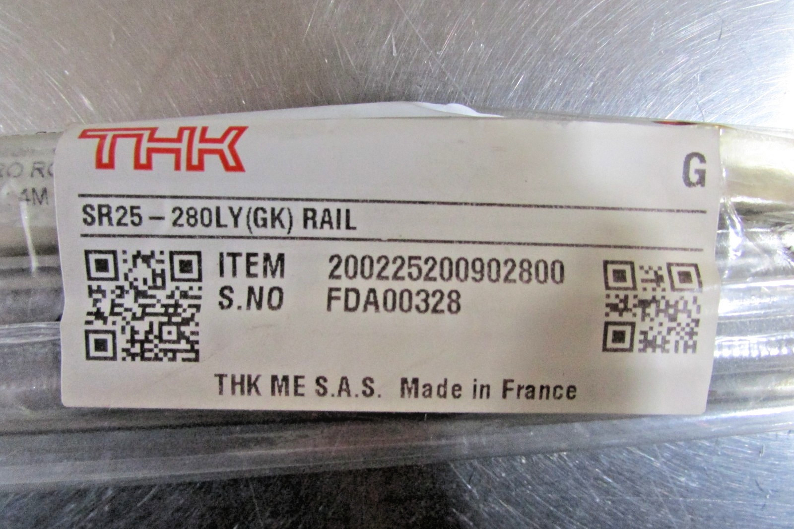 THK SR25 280LY (GK) System Rail