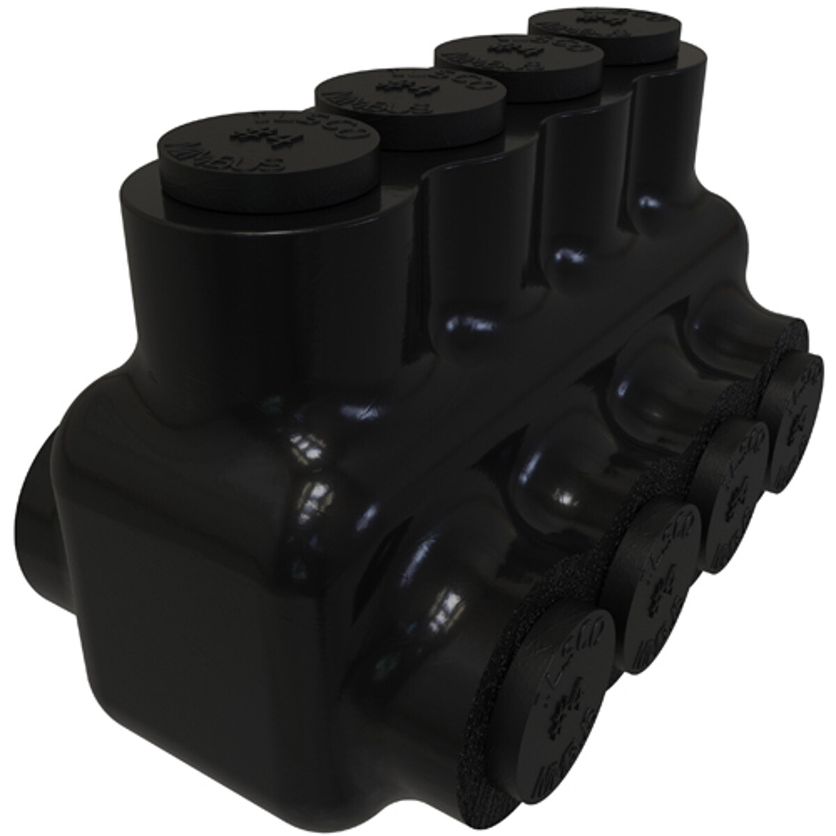 Ilsco PBTD Nimbus Insulated Aluminum Multi-Tap Connector, 4-14, 4 Ports