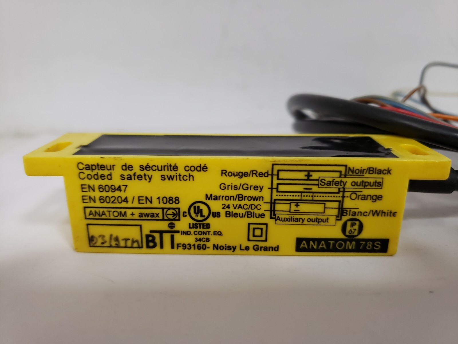 BTT EN 60204/EN 1088 CODED SAFETY SWITCH (EN 60947)