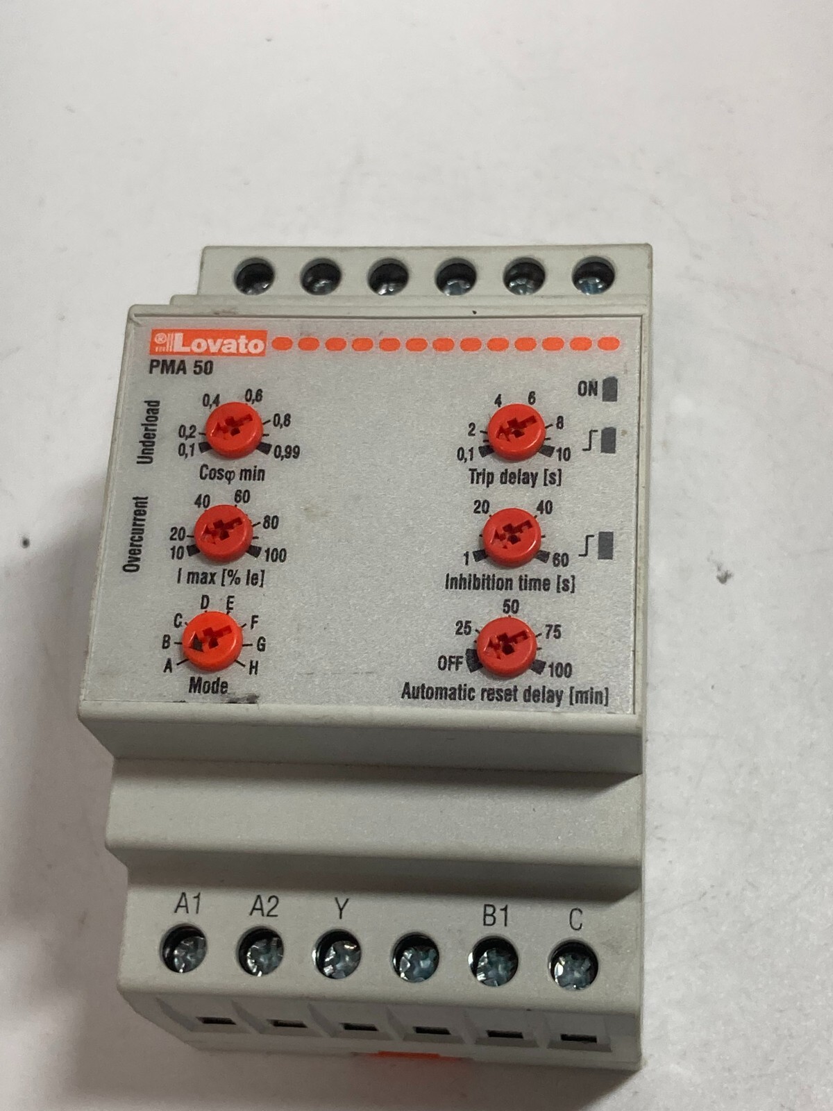LOVATO PMA50A415 PUMP PROTECTION RELAY SINGLE & 3 PHASE 380-415VAC NNB