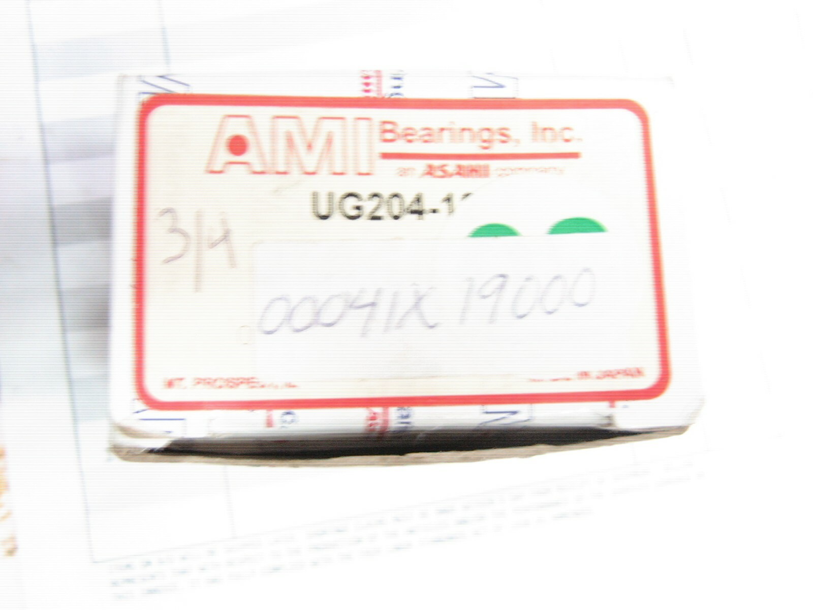 UG204-12 – AMI – 3/4″ NORMAL DUTY WIDE ECCENTRIC COLLAR BRG INSERT – FACTORY NEW