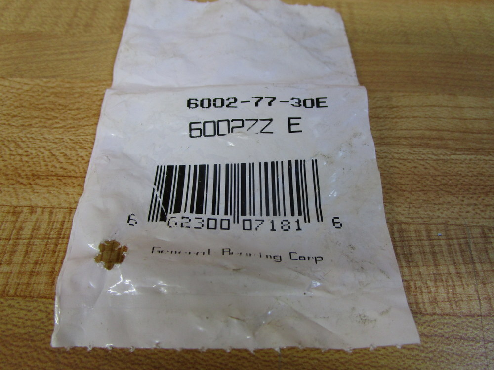 General Bearing 6002ZZ E Bearing 6002-77-30E (Pack of 10)