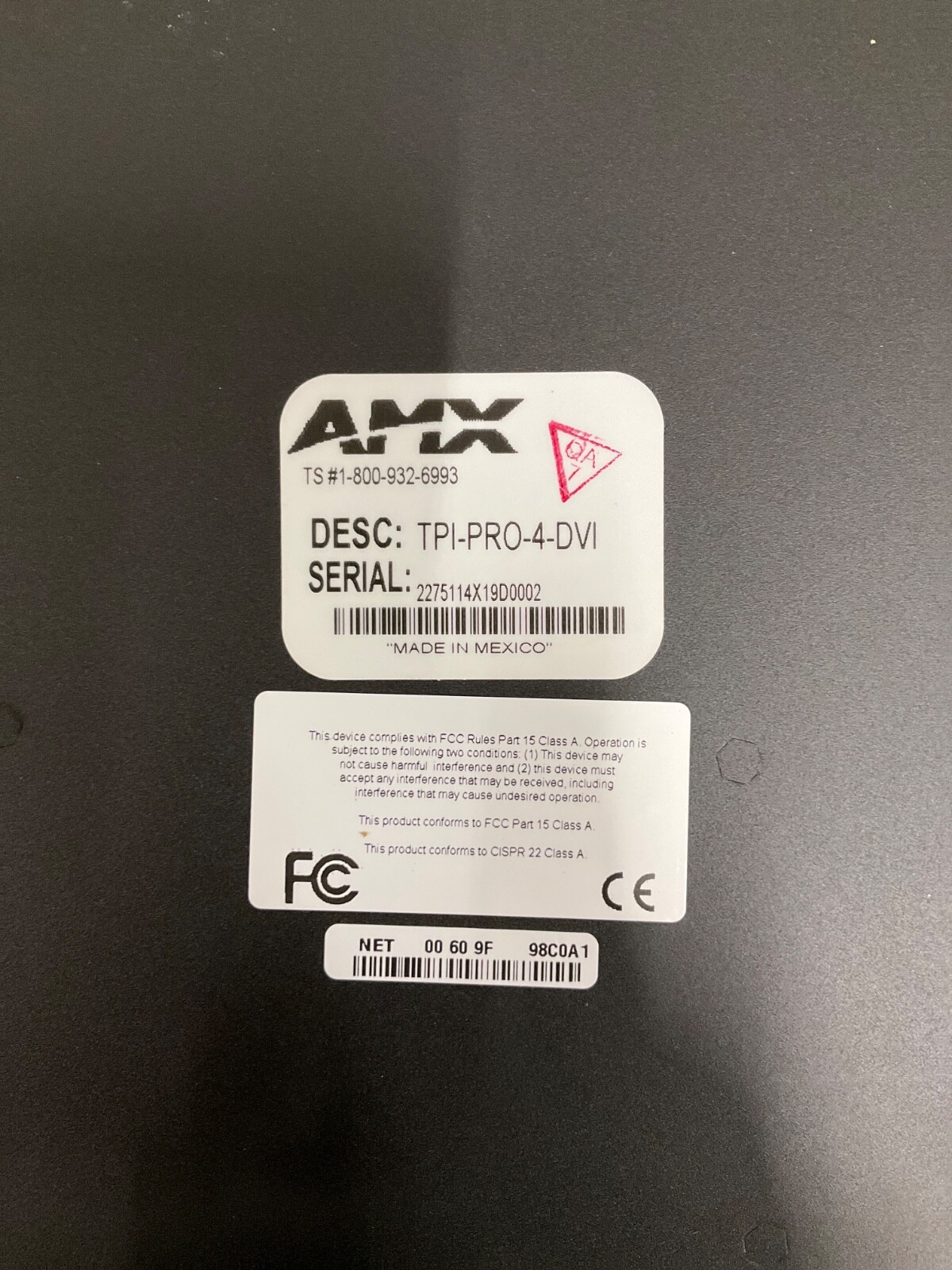 AMX Netlink TPI-PRO-4 DVI Total Presentation Interface