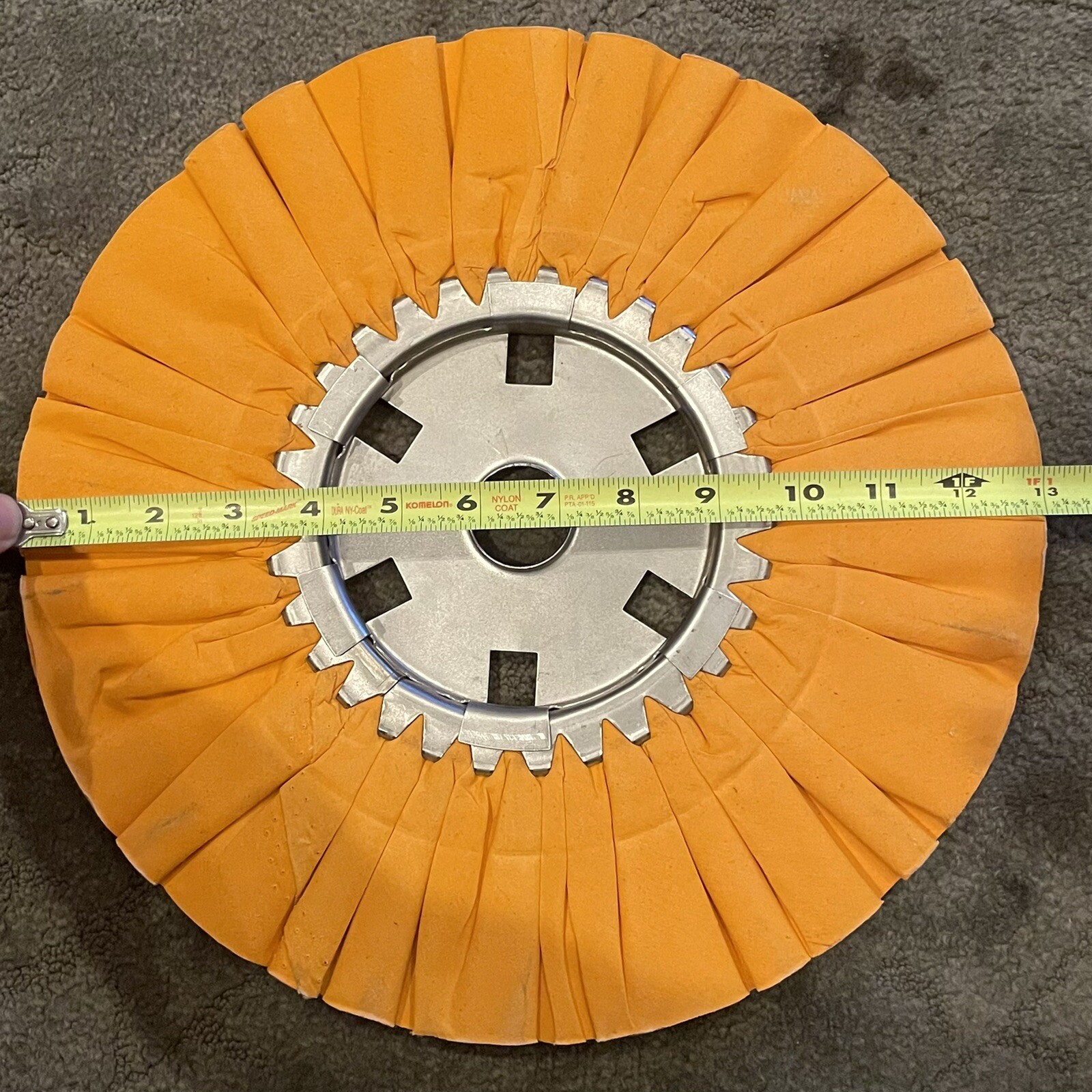 13” Buffing Wheel (3/4” Thick) Orange Industrial Metal Aluminum Polishing