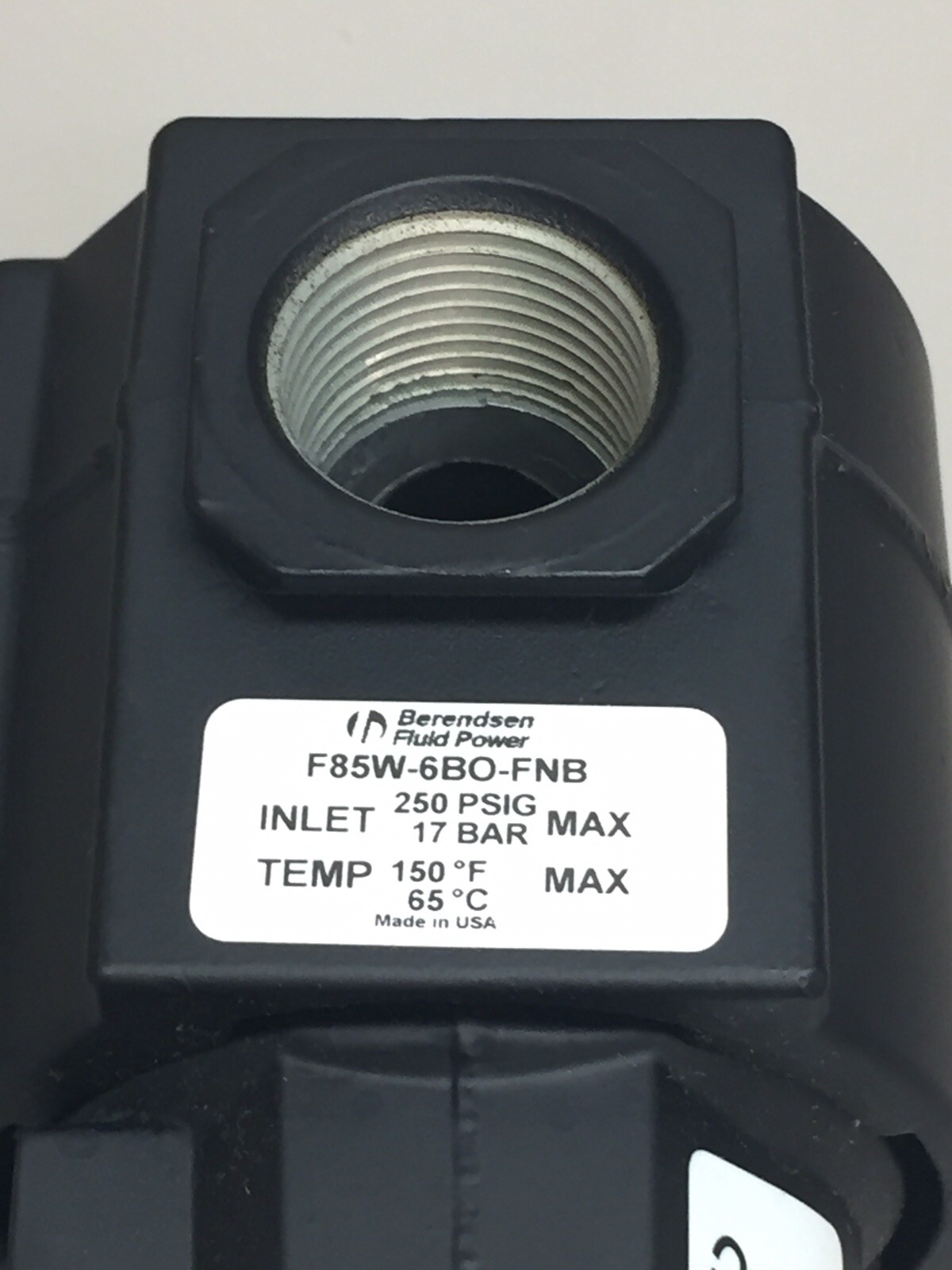 BERENDSEN FLUID POWER F85W-6BO-FNB FILTER