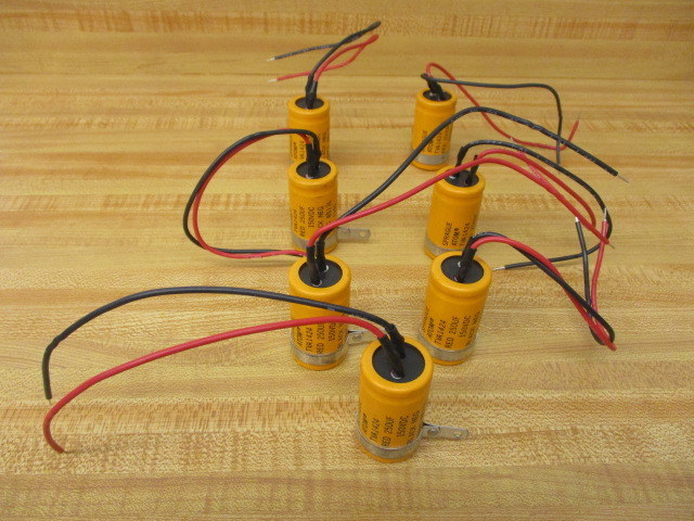 Sprague TVA-1424 Capacitor Red 250 UF 150VDC (Pack of 7)