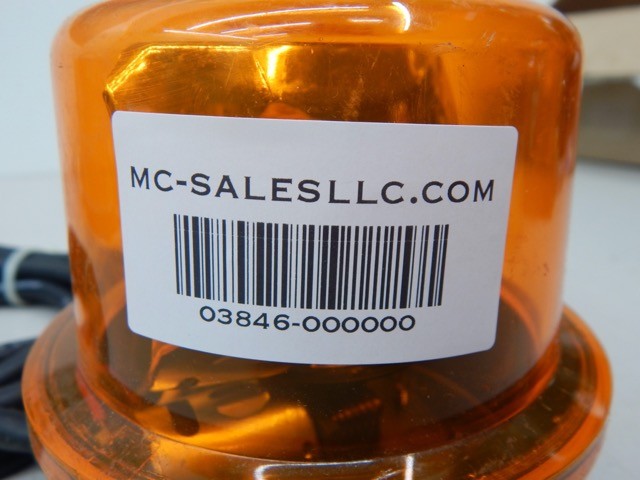 Meteor Lite 12, 24VDC Yellow Strobe Beacon w/ Magnetic Base