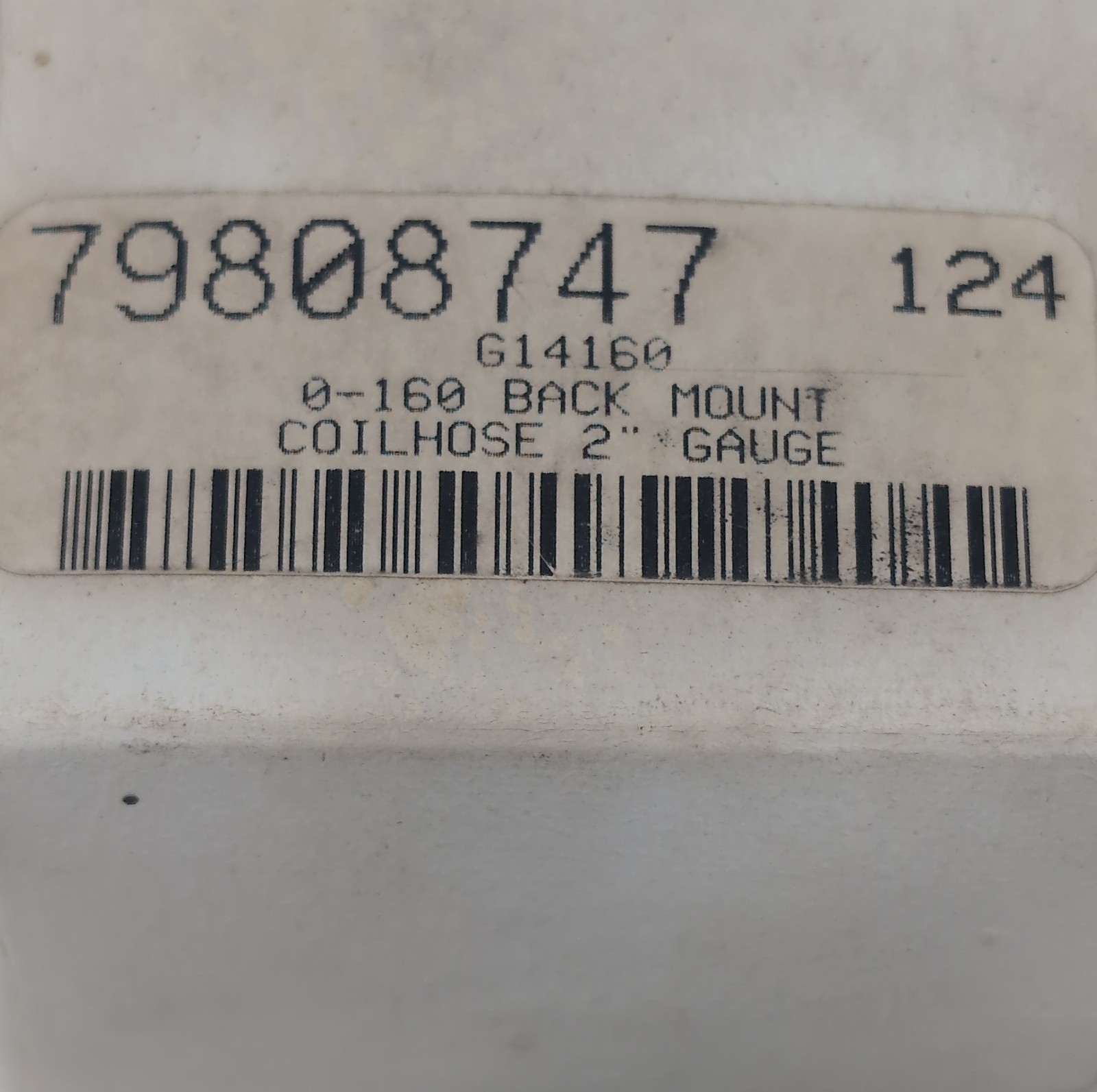 Coilhose G14160 1/4NPT Back Mount 0-160 PSI 2″ Chrome Dial Gauge Pneumatics New