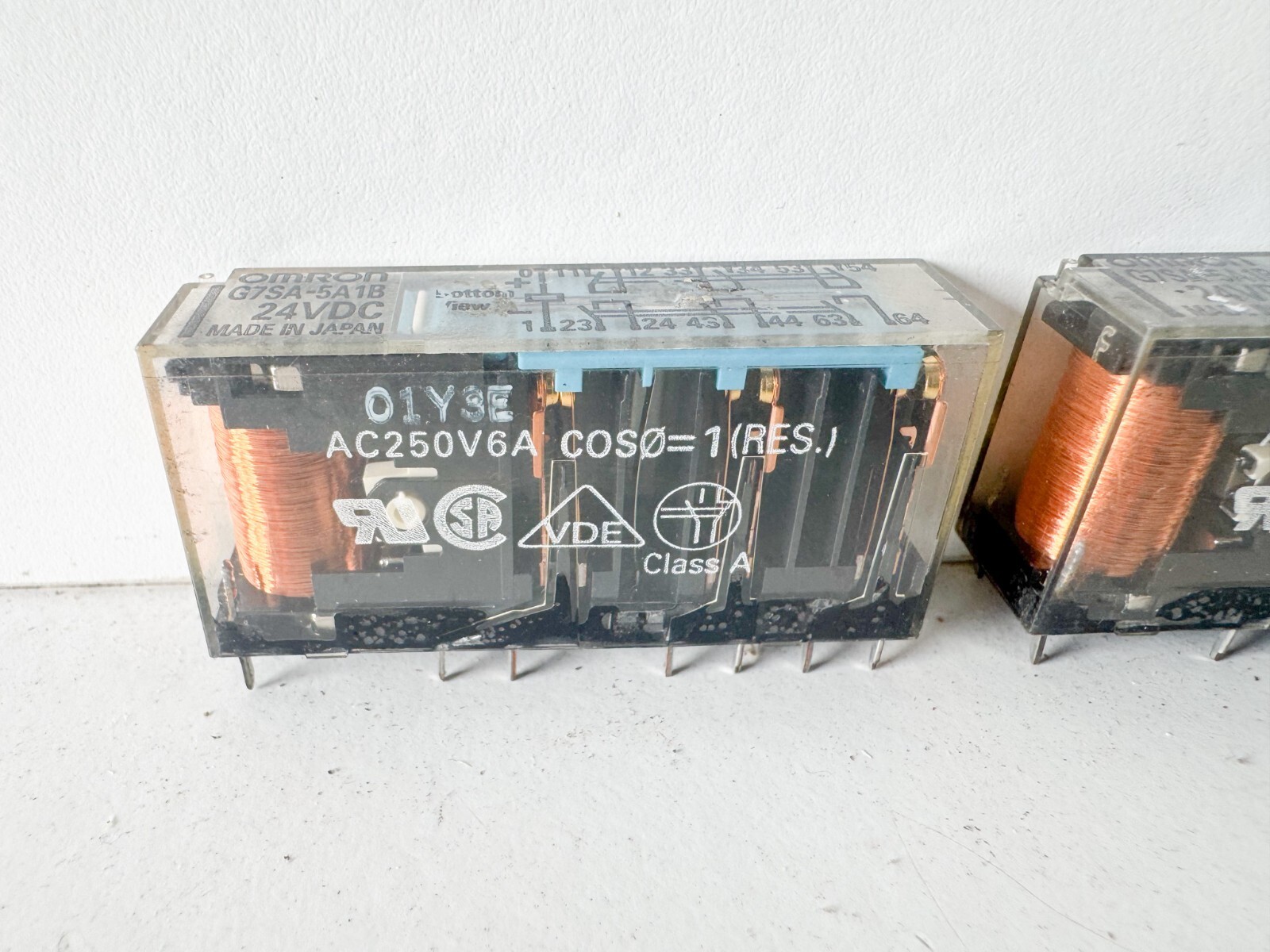 Lot of 2 OMRON G7SA-5A1B SAFETY RELAY 24VDC COIL NNB EL04