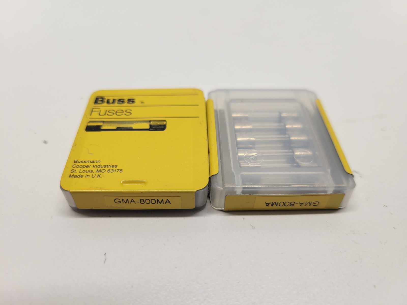 LOT OF (10) NEW OLD STOCK! BUSS FUSES GMA-800MA