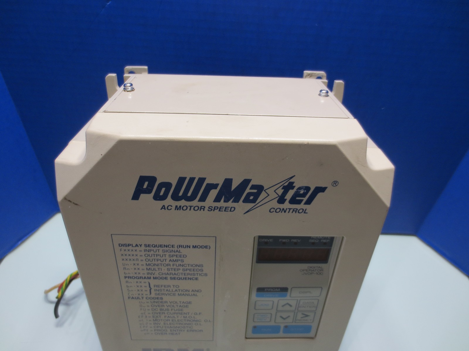 POWRMASTER AC SPINDLE DRIVE POWERMASTER IDM DS306 22P21E NR3G3M4-424 TYPE 1
