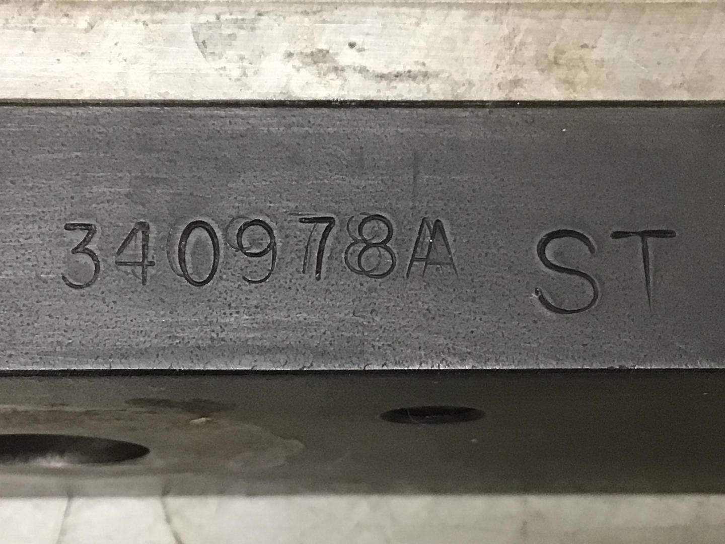 VAN DORN 340978AST Center Platen Shoe Assembly USED #142853