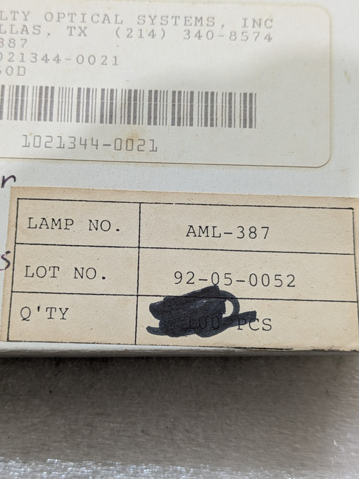 Advanced Micro Lites AML-387 T-1 3/4 Midget Flanged 28V Lamp Industrial 5/order