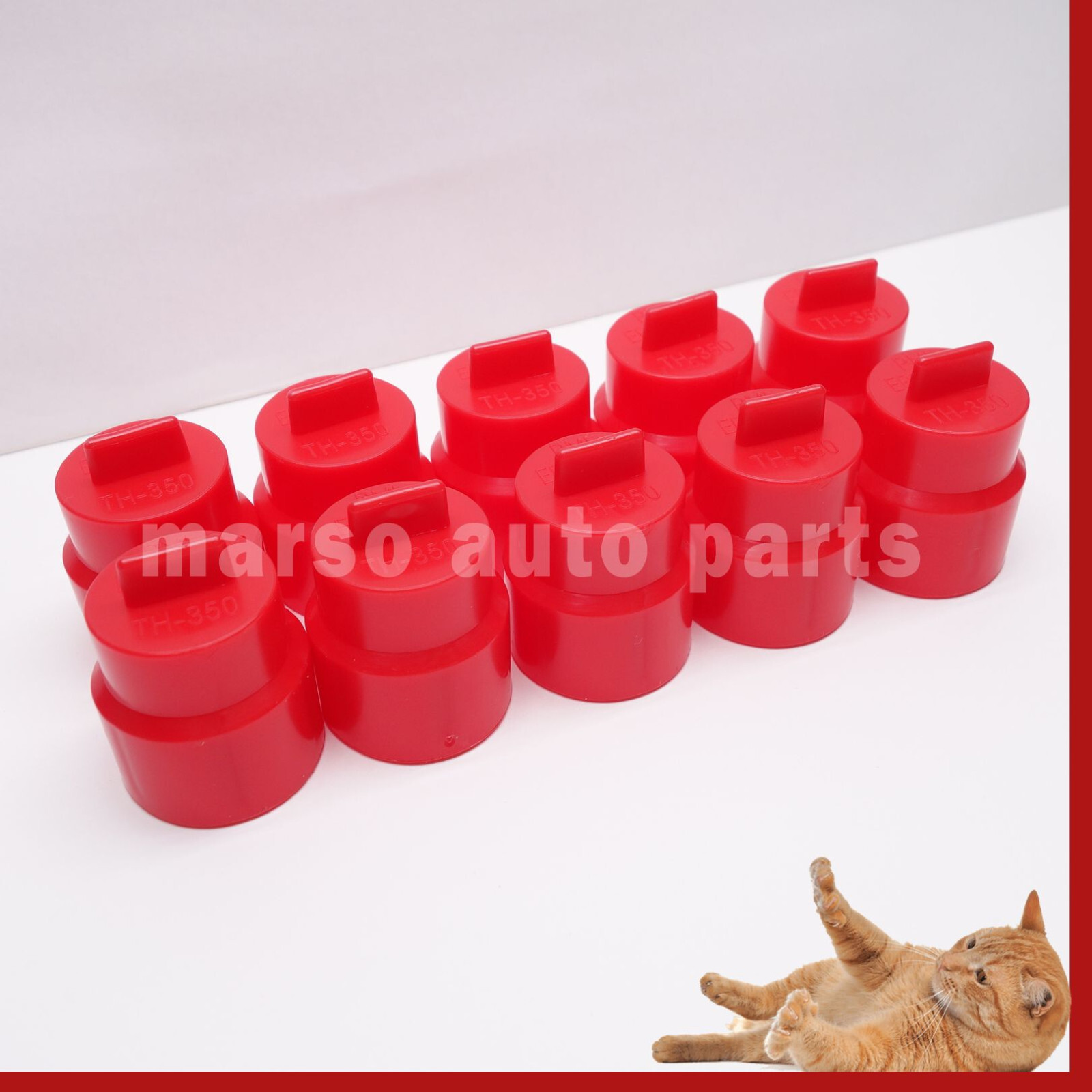 10pc TH350 Transmission Tail Shaft End Cap Plug C4 200-4R 700R4 4L60E Powerglide