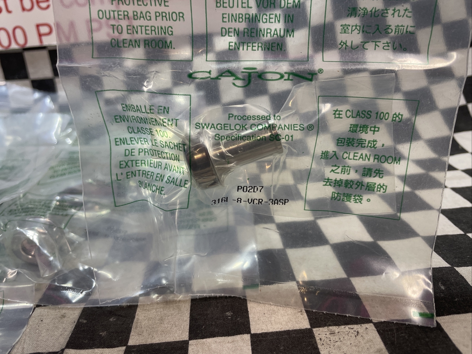 CAJON 316L-8-VCR-3ASP, Butt Weld Gland 1/2″, LOT OF 8, SHIPSAMEDAY#1471V5