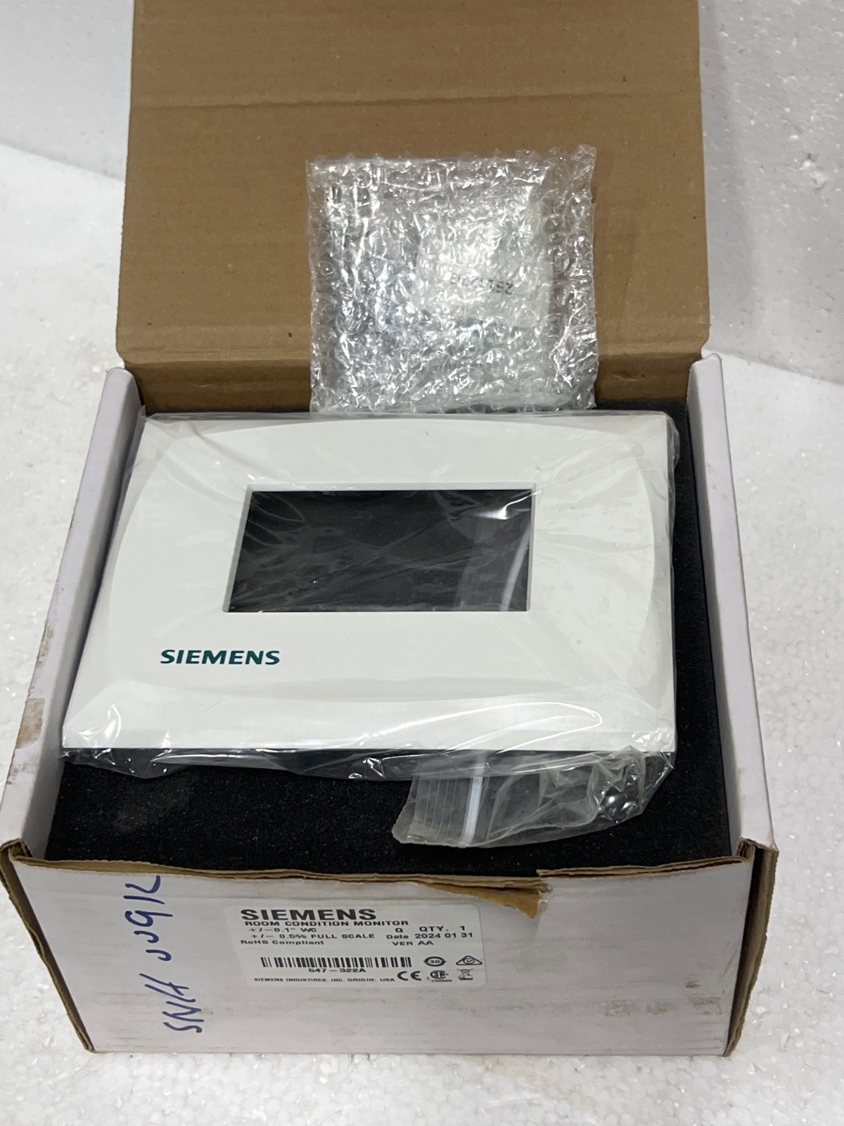Siemens 547-322A Room Condition Monitor