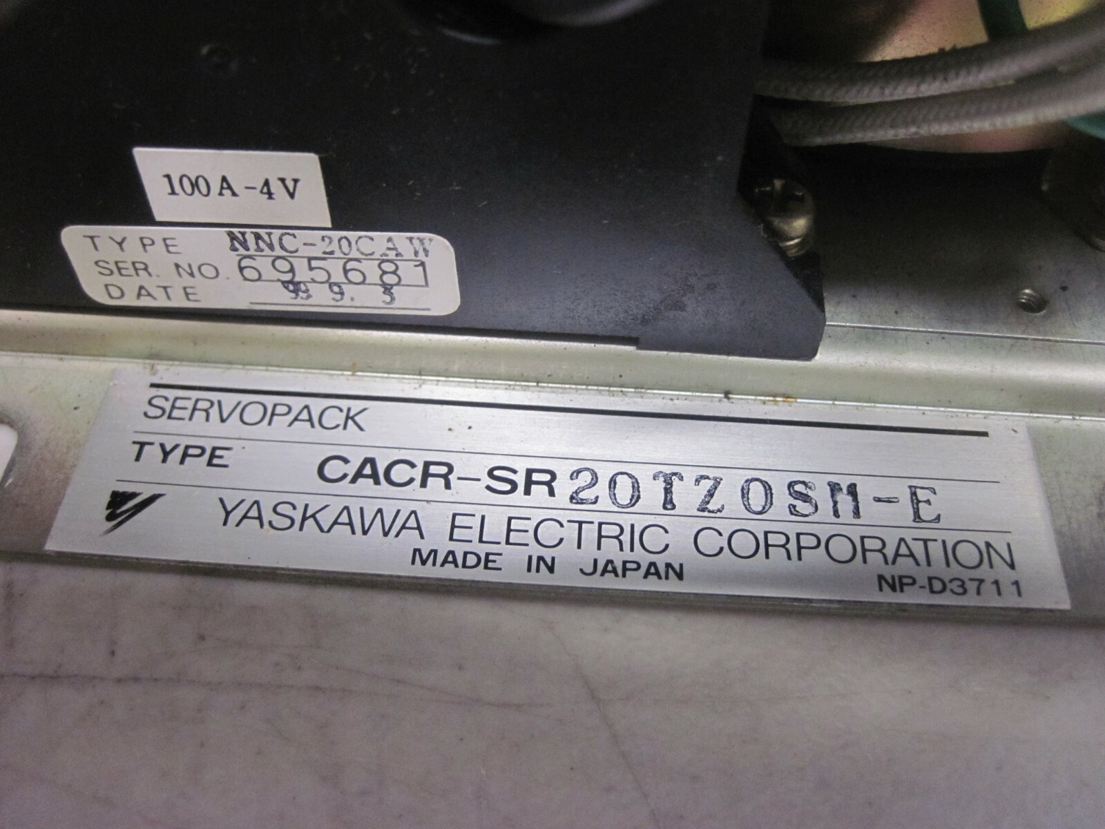 100% WARRANTY Yaskawa CACR-SR20TZ6SM-E Servo Drive CACR-SR20TZ0SM-E