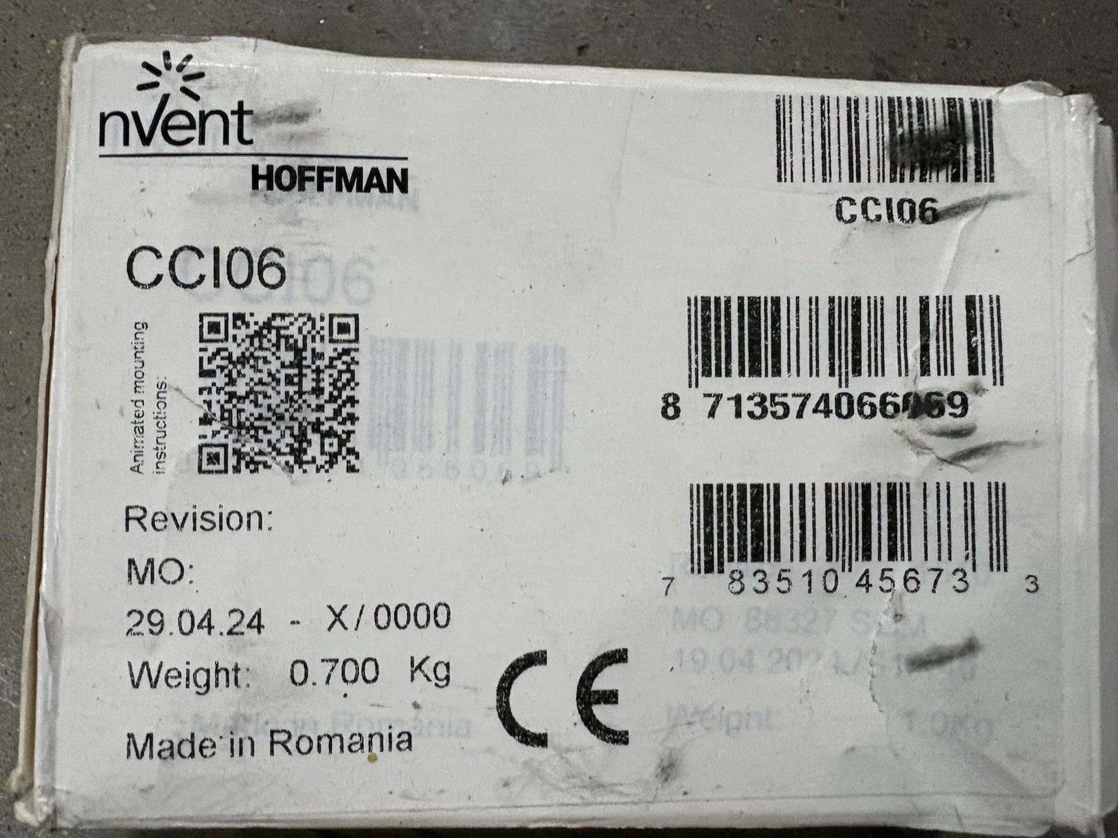 Nvent Internal Baying Brackets, CCI, 46x101x22mm, Zinc Plated, Mild Steel