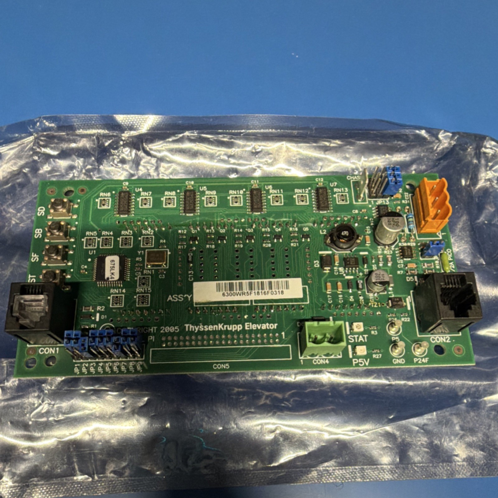 ThyssenKrupp Elevator PCB 6300WKS Control Circuit Board 6300WRSF1816F0318