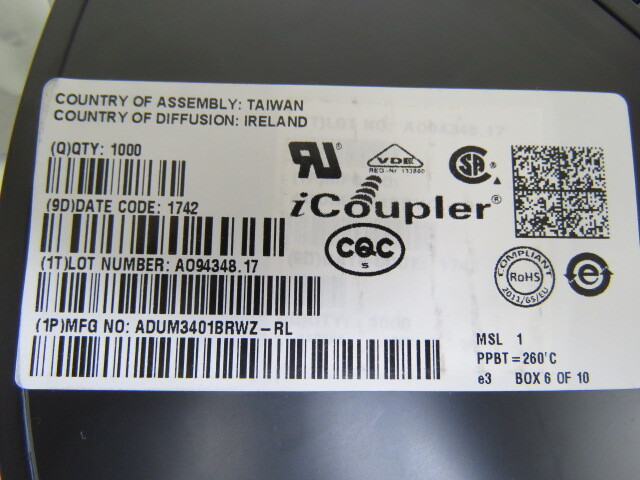 AD ADUM3401BRWZRL Qty of 5 per Lot AD ADUM3401BRWZRL