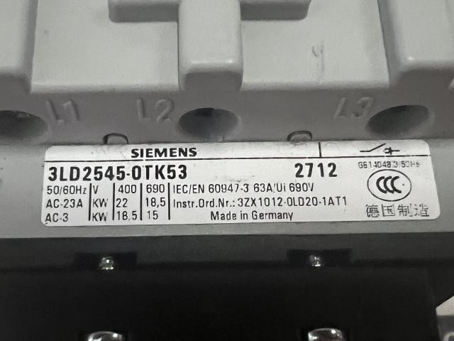 Siemens Switch Disconnector – 3LD2545-0TK53 w/Warranty