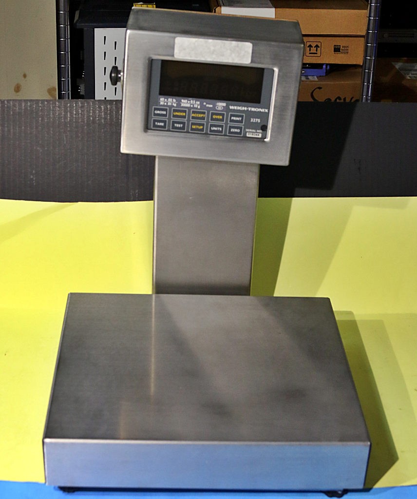 Avery Weigh-tronix 3275 Checkweigher 60lb x .02 960oz x .5 30kg x .01 w/ Stand