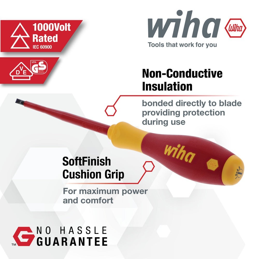 Wiha Tools 32094 13-Piece Insulated Slotted, Phillips Screwdrivers Set Sealed