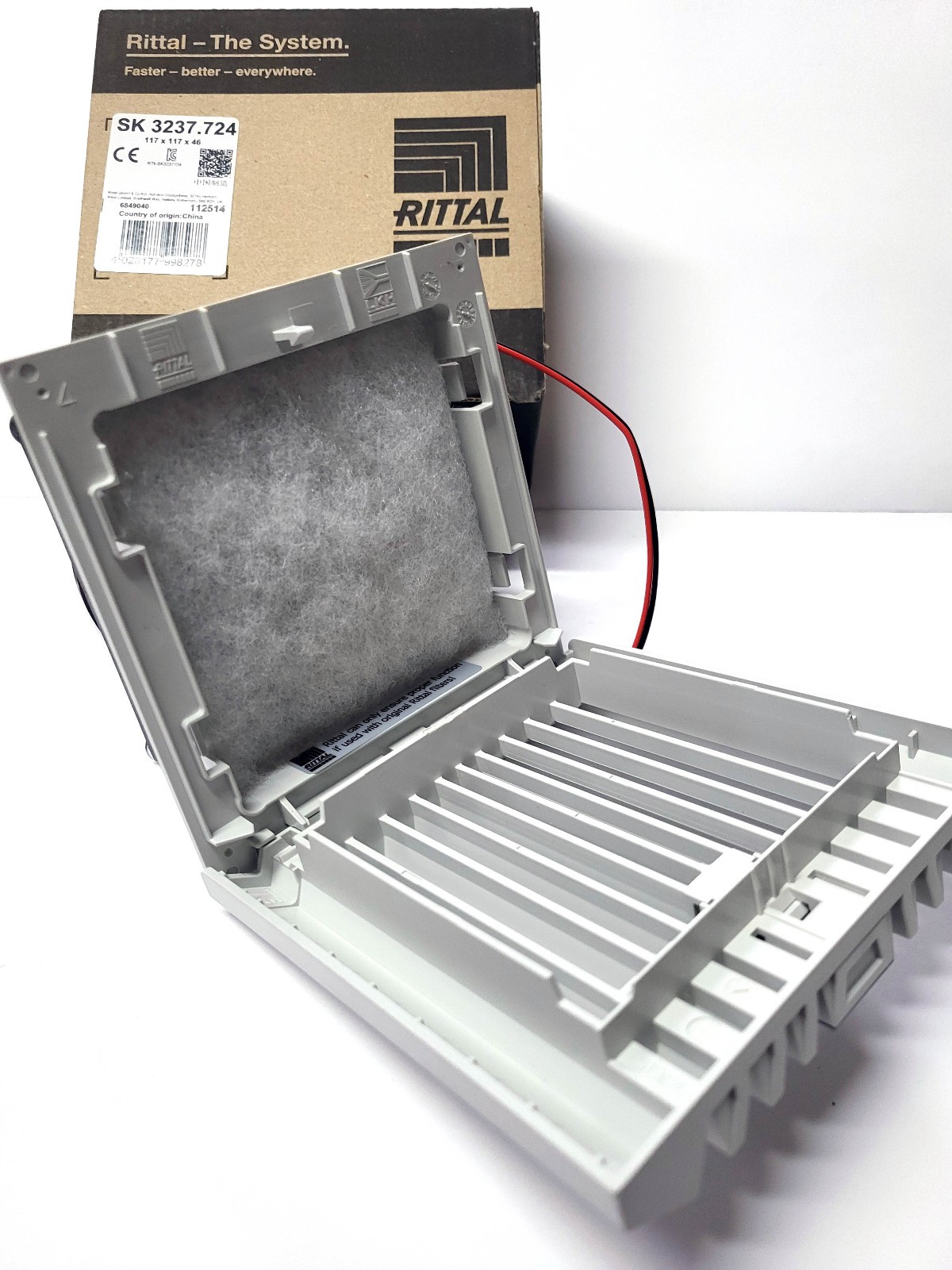Rittal SK 3237.724 Blue e+ Filter Fan 24VDC 20 m³/h 117x117x46mm SK 3237724