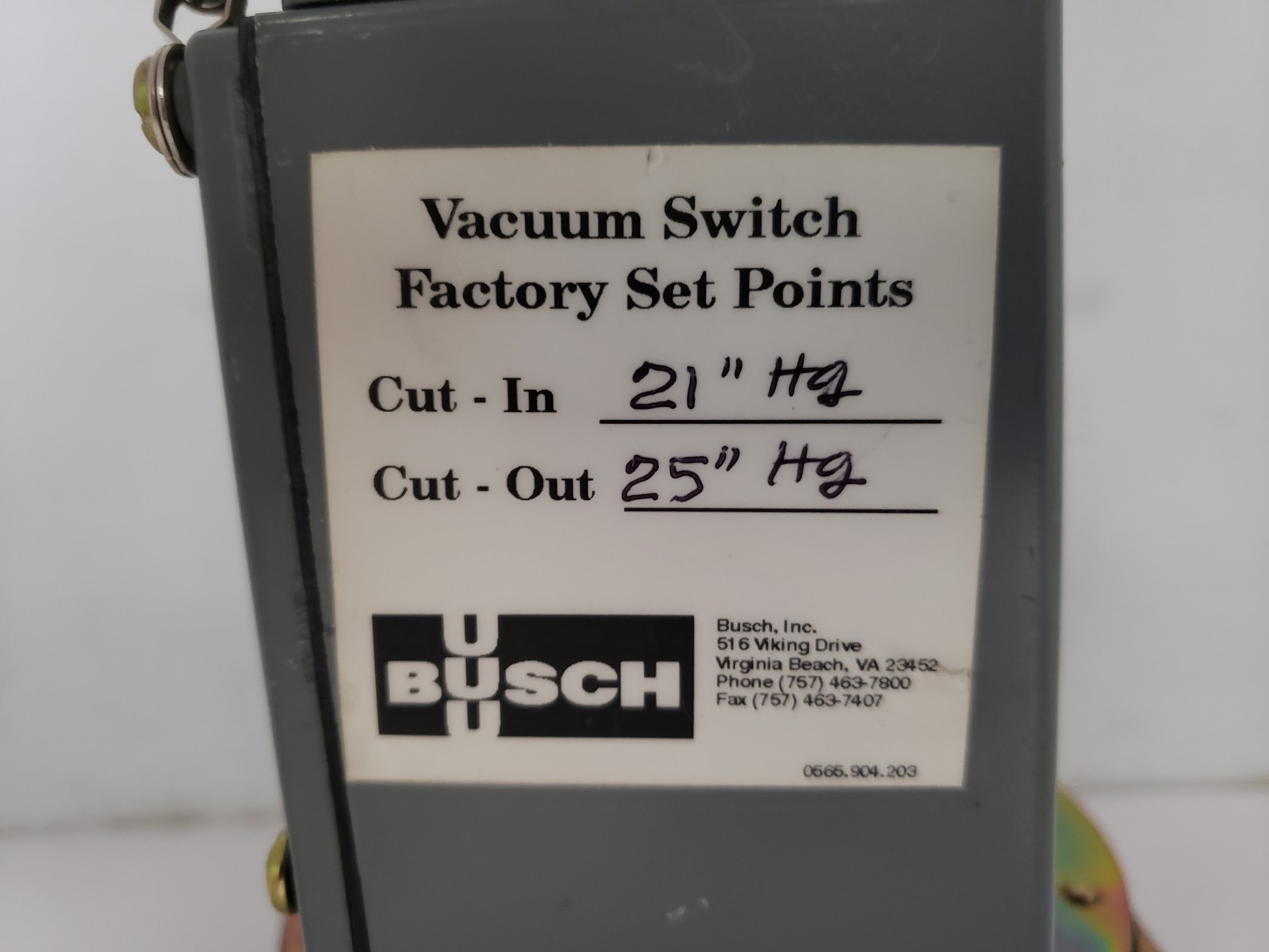 SQUARE D 9016GAW-21 VACUUM SWITCH ELECTROMECHANICAL 3A SERIES C