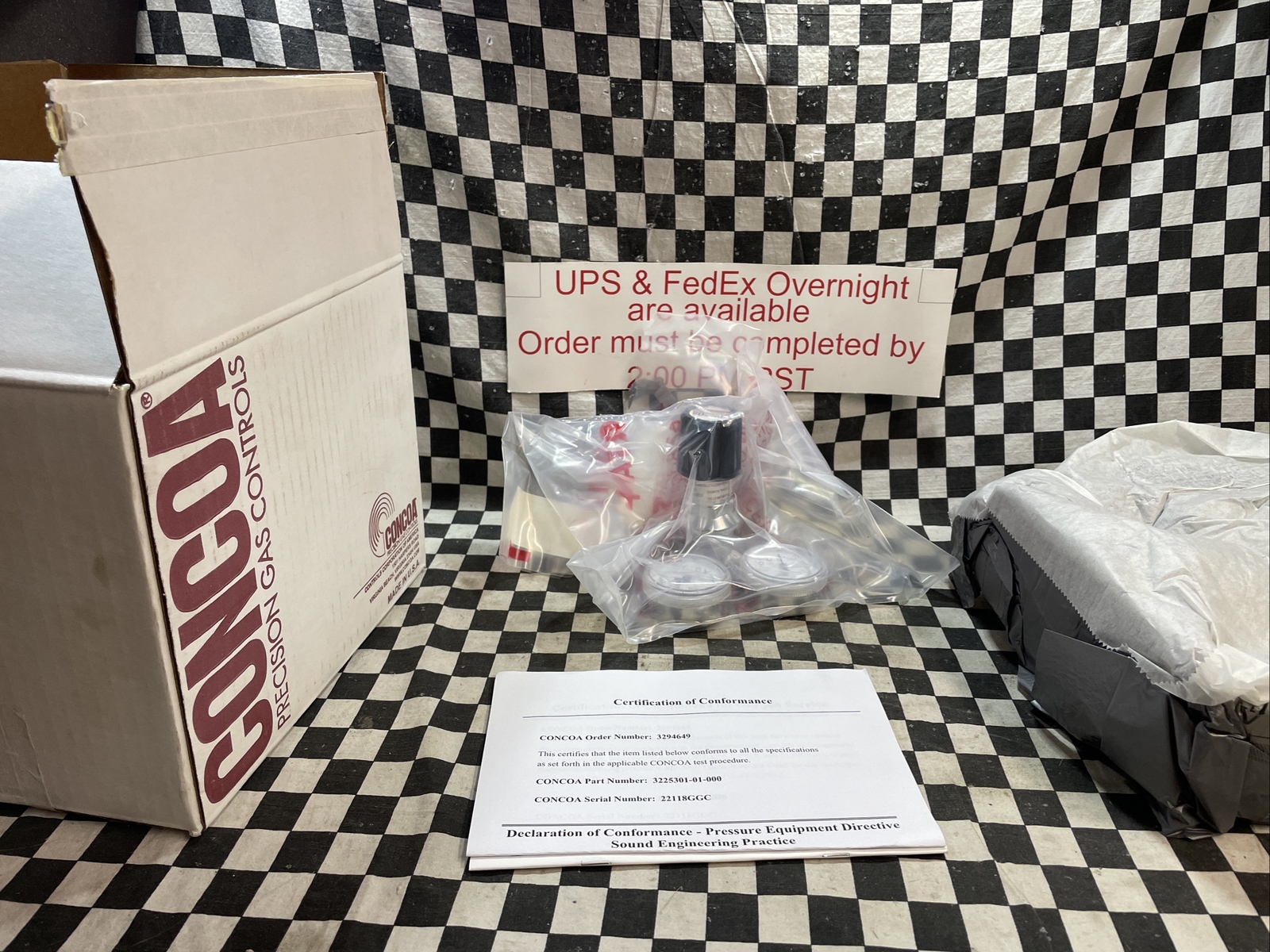 Concoa 3225301-01-000, 322530101000, Nitrogen Gas Regulator 1000 PSI & 4000 PSI