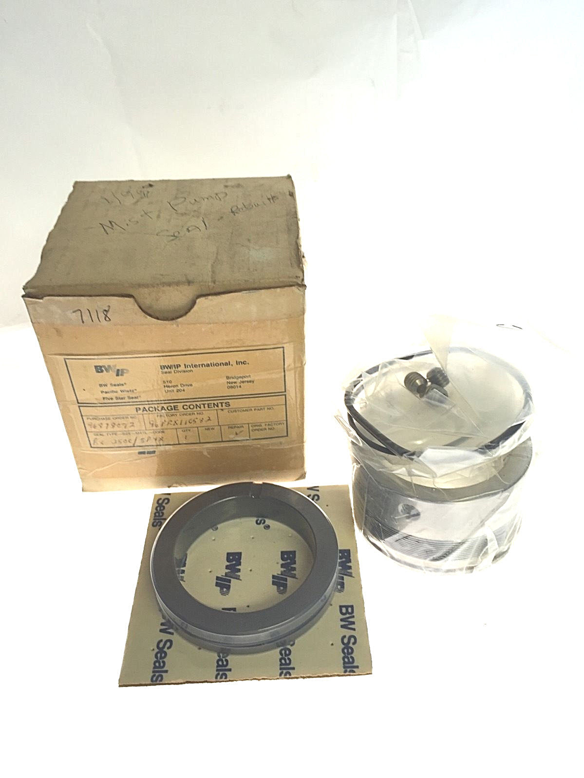 NIB! BW/IP MIST PUMP REBUILT SEAL KIT FOR BX 2500/ SP4X (H266)
