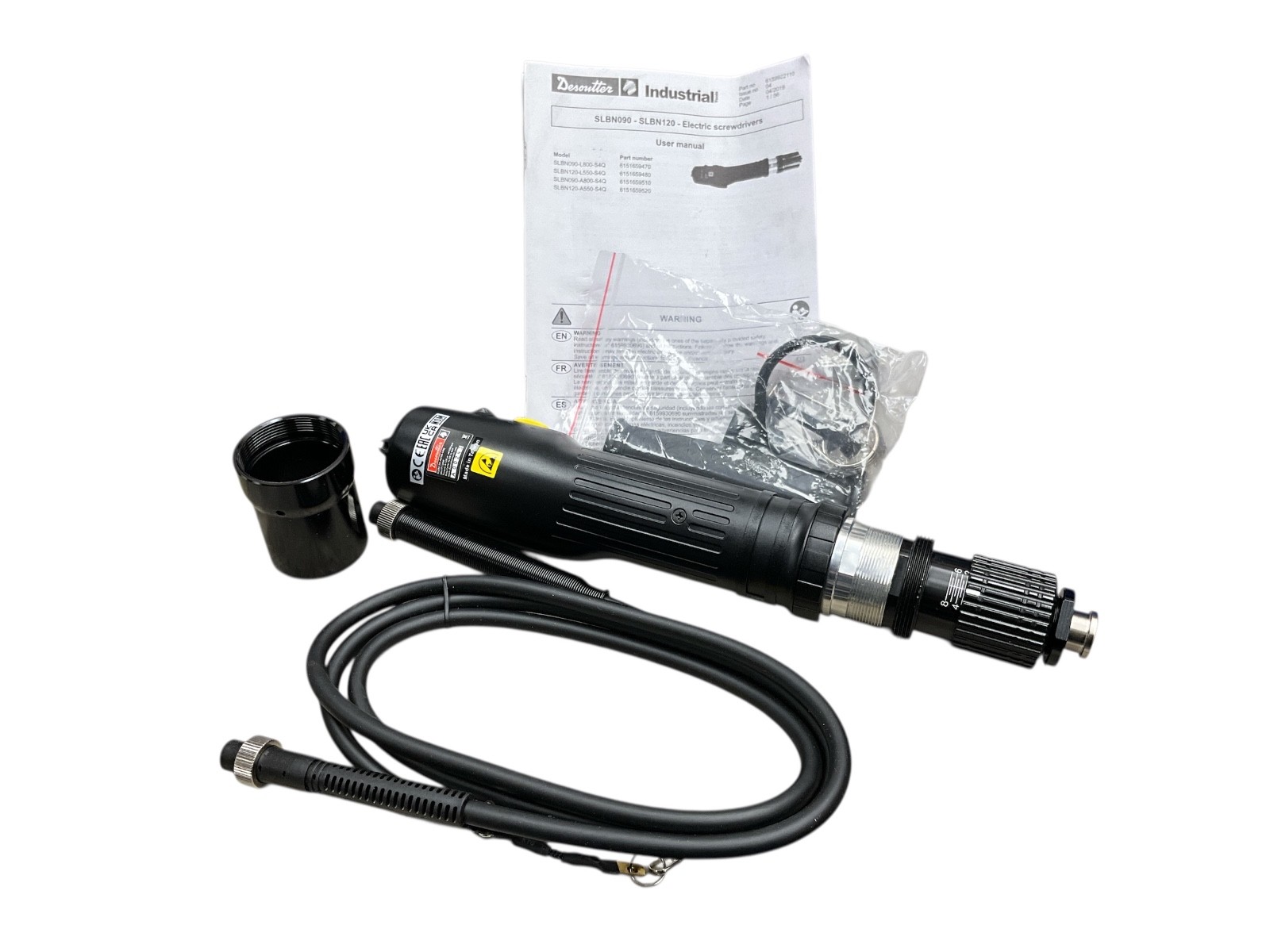 Desoutter SLBN120-A550-S4Q Electric Torque Screwdriver 4–12 Nm 550 RPM Industria