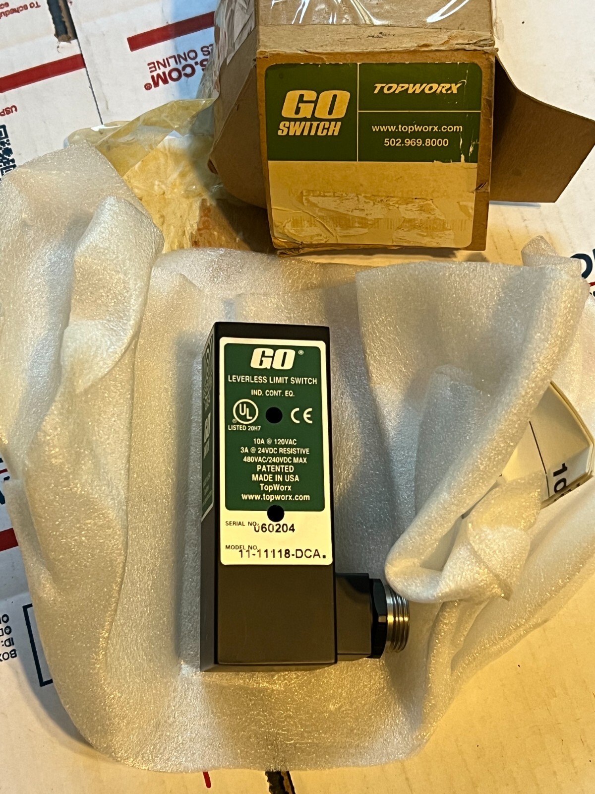 topworx 11-11118-dca nos surplus poor packaging