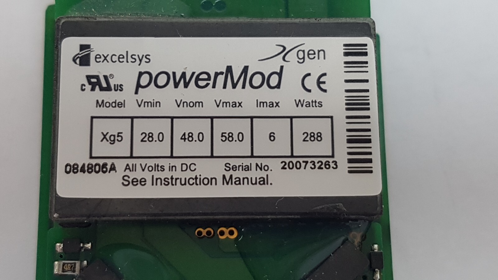 EXCELSYS powerMod Xgen Xg5 084806A